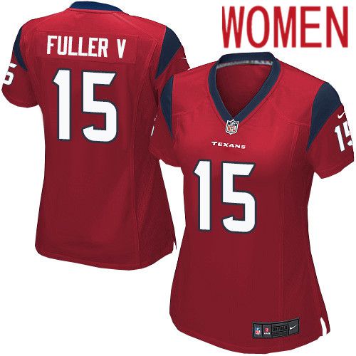 Women Houston Texans 15 Will Fuller V Red Nike Player Game NFL Jersey